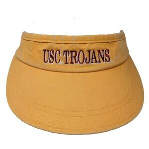 USC Trojans NCAA California Headwear Yellow Visor Embroidered Adjustable OS